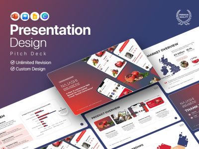 Design powerpoint presentation and investor pitch deck design within 24