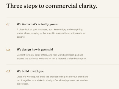 To clarify your business positioning, messaging, and strategy