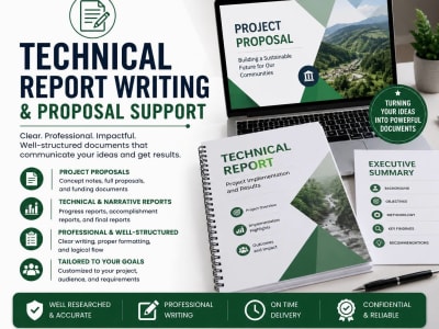 I will write and format a professional project proposal or technical report
