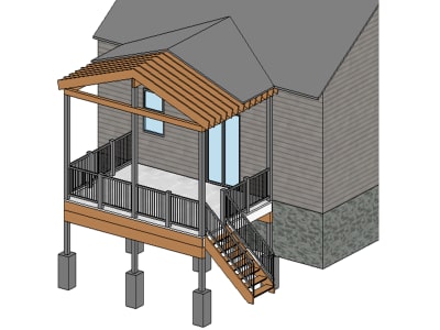Patio and Deck drawing for City Permit