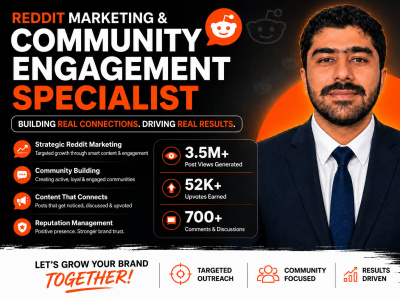 Organic Reddit marketing, community growth, and authentic engagement