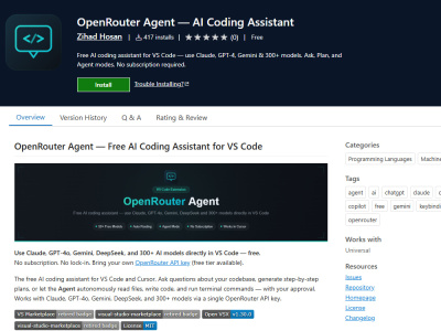 A custom Chrome or VS Code extension (Manifest V3) with API integration
