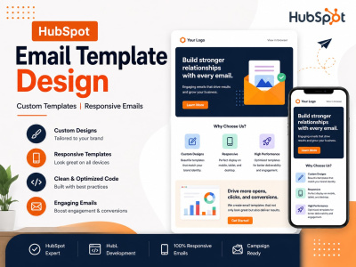 HubSpot Email Template Design | Custom Templates | Responsive Emails