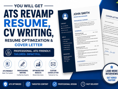 Get ATS Resume Redesign, CV Writing & Resume Optimization