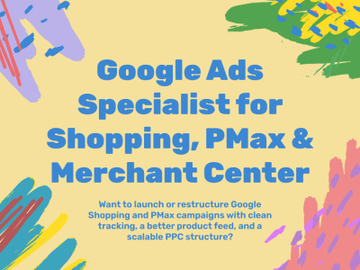 Google Ads Specialist for Shopping, PMax and Merchant Center