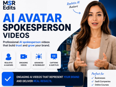 A professional AI avatar spokesperson videos for your business