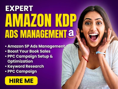 Manage Amazon KDP SP Ads PPC & Full Funnel Book Promotion Campaigns KDP ads