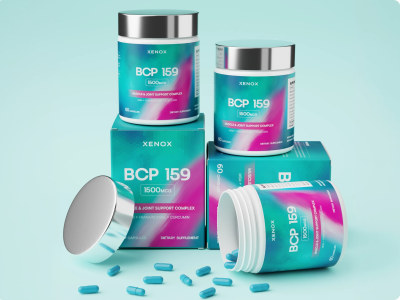 Premium Supplement Label Design, Packaging & 3D Bottle Mockup for Amazon