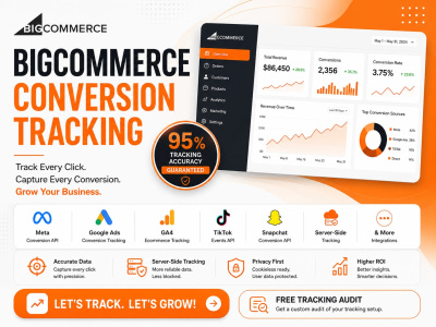 BigCommerce conversion tracking with GA4, GTM, Meta pixel and Google Ads