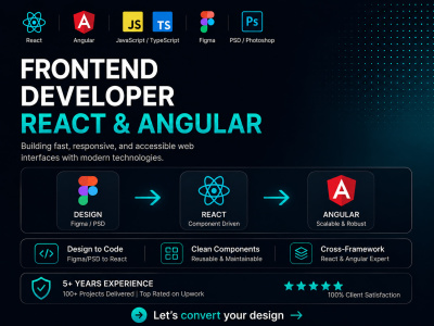 A React | React JS | Frontend Developer | Angular | Figma/PSD to React