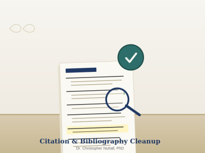 Citation and Bibliography Formatting and Reference List Cleanup
