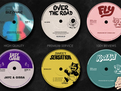 I will create vinyl art cover for your song or album