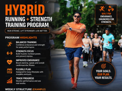 A personalized hybrid running and strength training program
