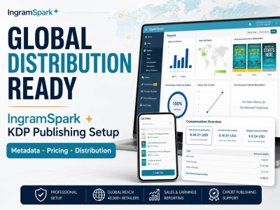 Your book published on KDP and IngramSpark with global distribution