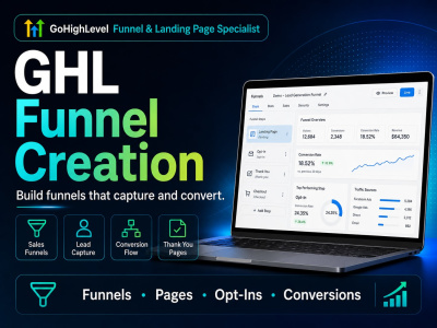 Professional GHL sales funnel for lead capture, booking, and conversion