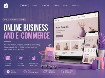 Squarespace Website & Store Design | Custom Coding, Speed & SEO