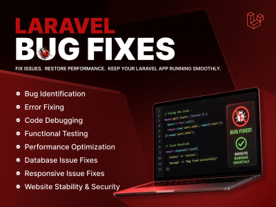 Website with bug fixes on Laravel