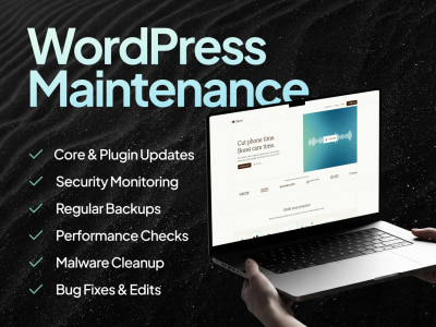 Monthly WordPress Maintenance (Updates, Backups, Security, Fixes)