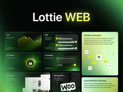 Website UI Animation | Lottie JSON