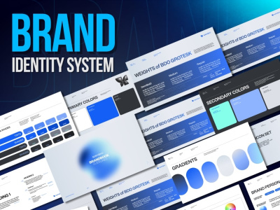A complete brand identity system: logo, guidelines & brand book