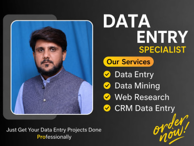 Professional Data Entry Specialist for all type of Data Entry-Admin Support