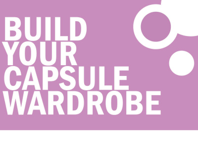 A perfectly organised capsule wardrobe