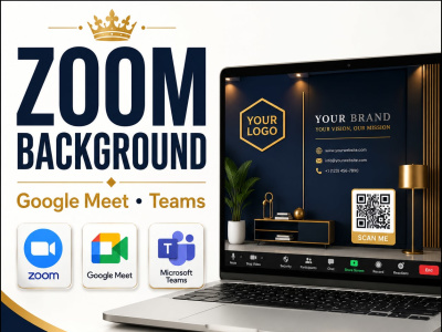 Professional Zoom, Google Meet & Microsoft Teams Virtual Background