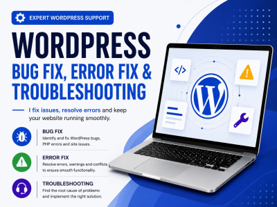 WordPress Bug Fix, WordPress Error Fix & WordPress Troubleshooting