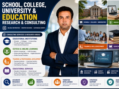 School, College, University & Education Research & Consulting