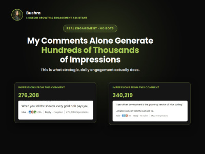 A LinkedIn Growth & LinkedIn Engagement Manager for daily networking