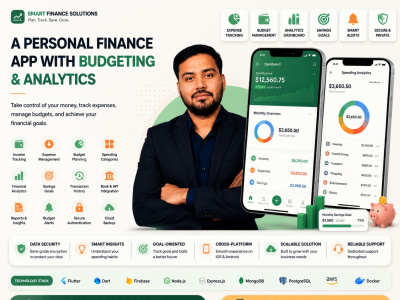 A personal finance app with budgeting and analytics