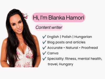 Engaging blog articles and website content in EN / PL / HU