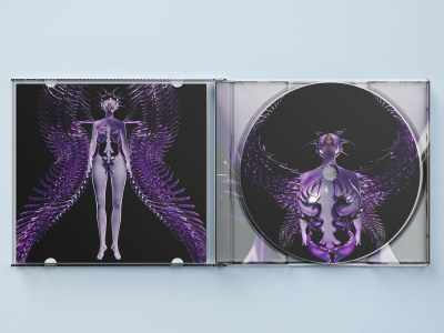 A dark cinematic 3D album cover art for your single, EP or album