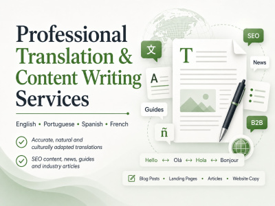 Writing/Localization with SEO quality assurance to EN, ES, PT or FR markets