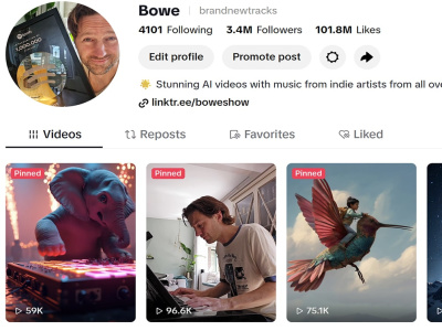 TikTok music promotion to 3 million followers