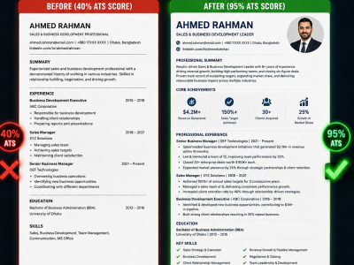 Professional, ATS-Friendly CV & Resume That Gets You Hired Faster