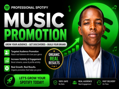 A professionally promote your Spotify music to reach more listeners