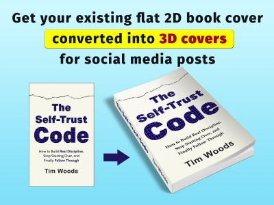 A Realistic 3D Book Mockup From Existing Flat Book Cover