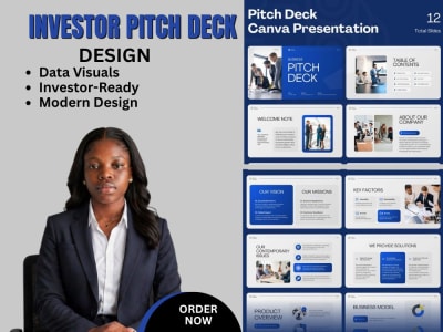 A professional investor pitch deck