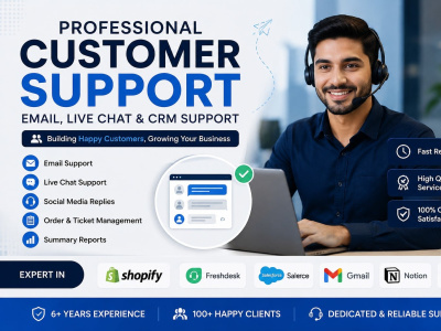 Professional customer support via email, live chat, and CRM