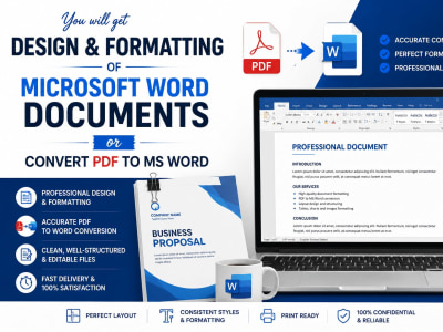Professionally formatted Microsoft Word document | accurate PDF conversion.
