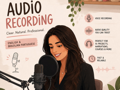 Natural Brazilian Portuguese AI voice recordings