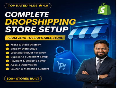 Shopify Complete Dropshipping Store Setup & Competitor Research