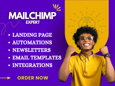 Mailchimp landing page, mailchimp email,mailchimp automation mailchimp sms
