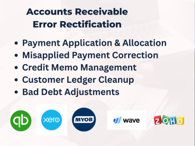 Accounts Receivable Cleanup | QuickBooks, Xero & Multi-Software specialist