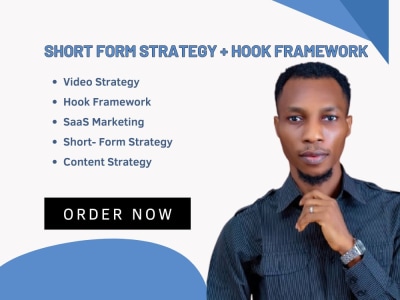 A social media short form video strategy and hook framework