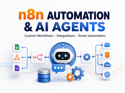 Custom n8n automation, AI agents and API integrations