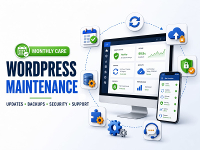 Monthly WordPress Website Management and Maintenance Support