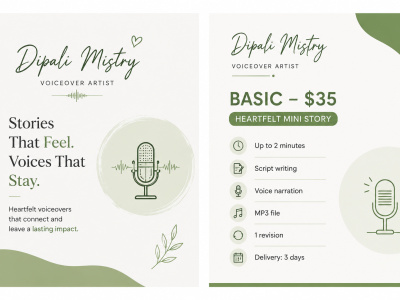 A heartfelt custom-written story with expressive voice narration