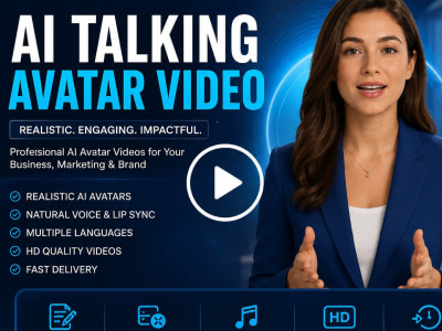 A professional AI talking avatar video
